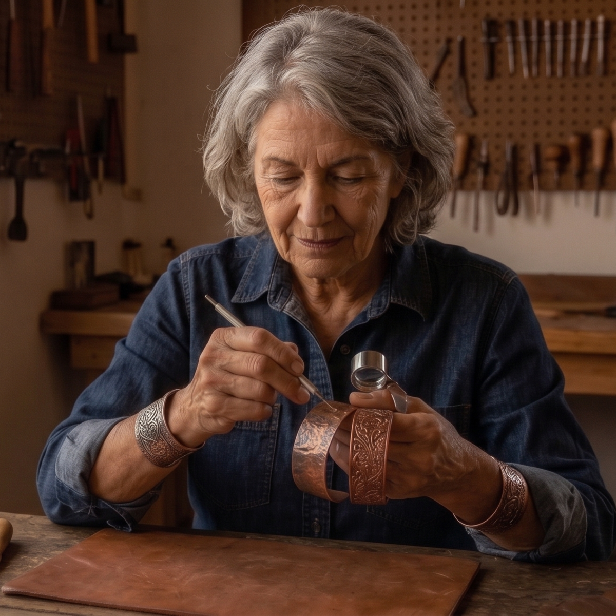 Susan's Elm Copper Necklace
