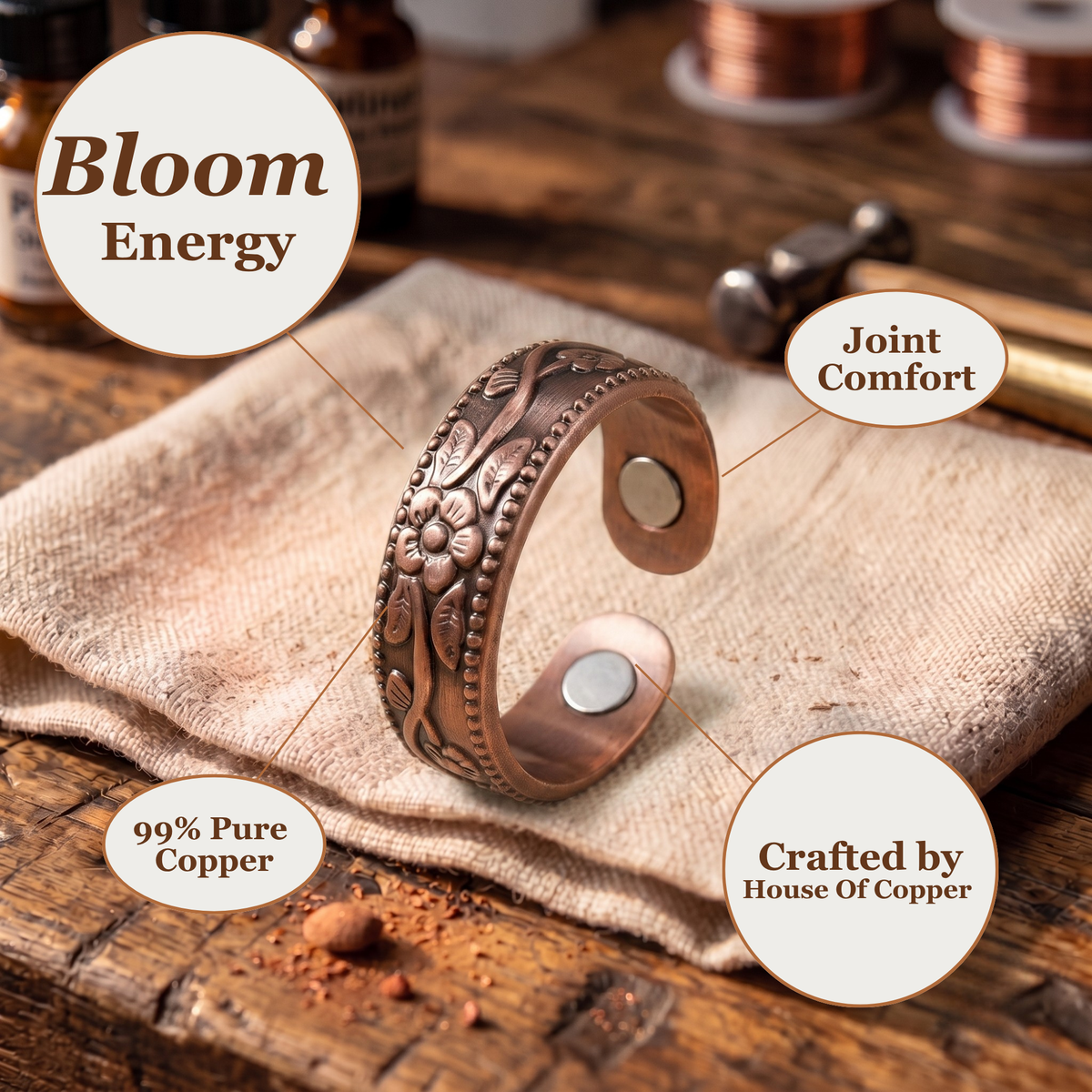 Susan's Bloom Copper Ring