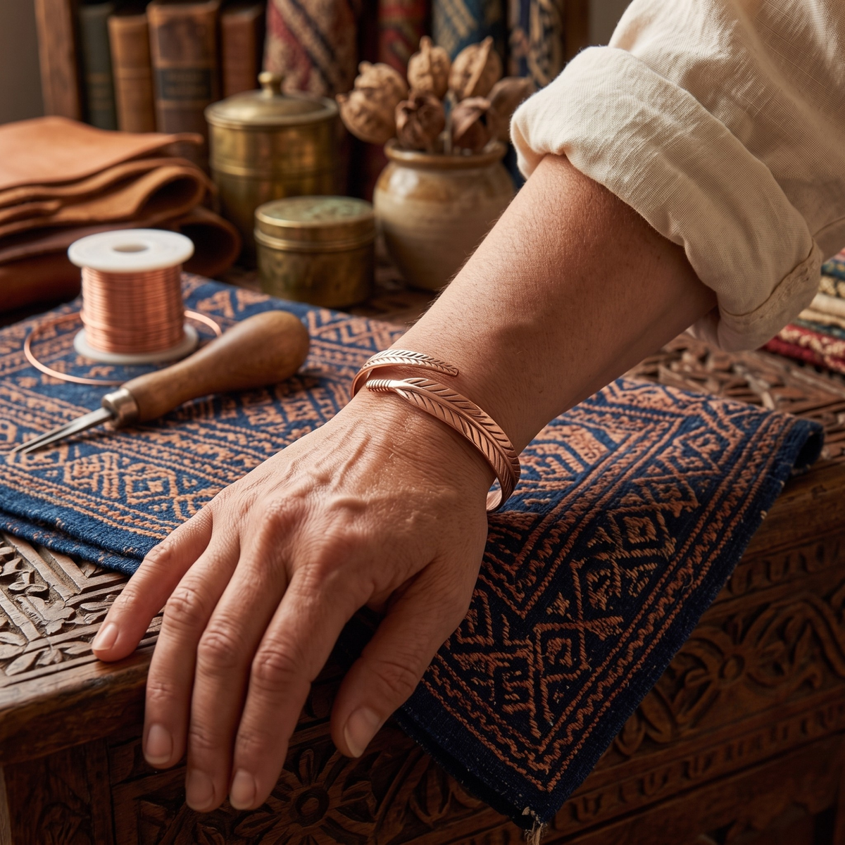 Susan's Root Copper Bracelet