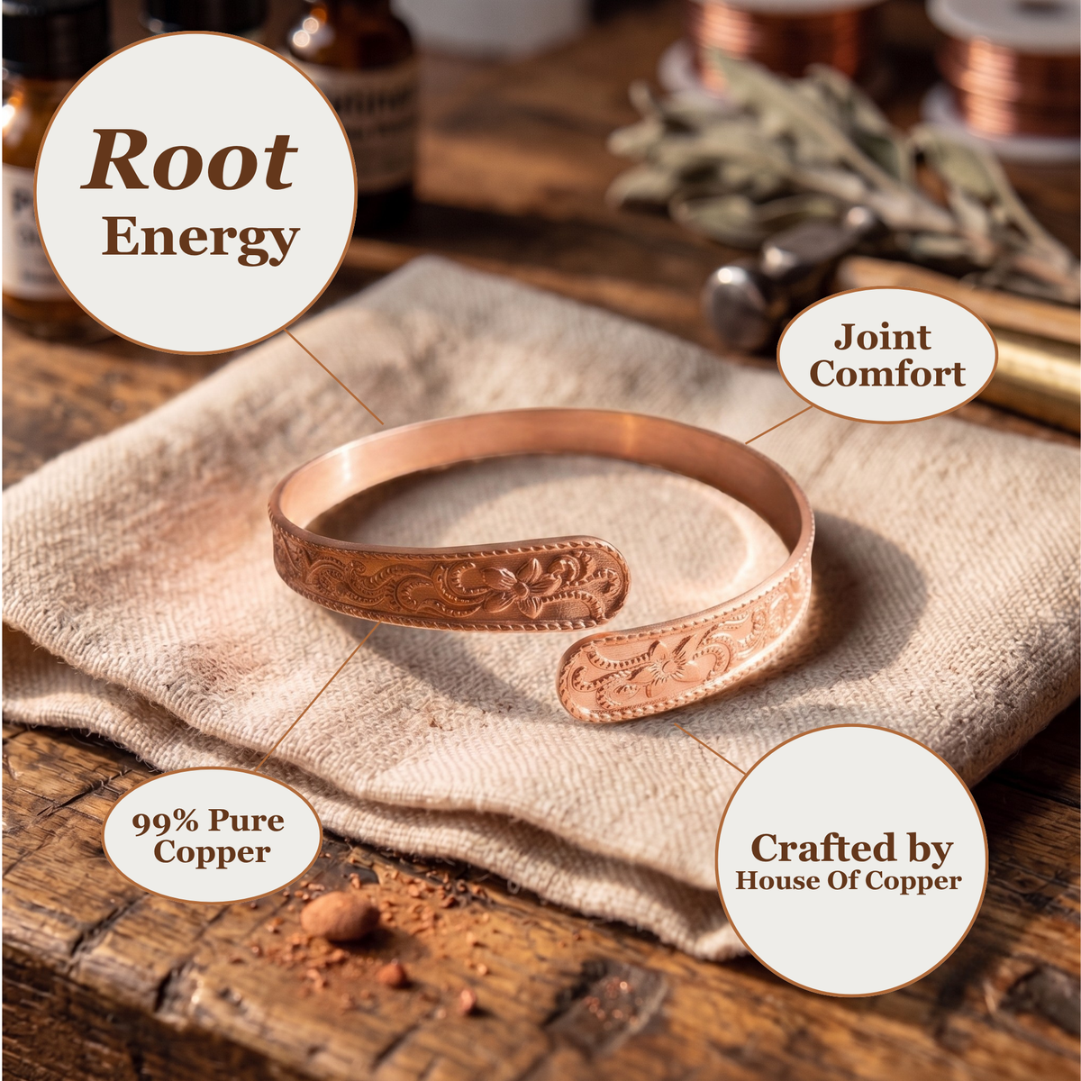 Susan's Fen Copper Bracelet