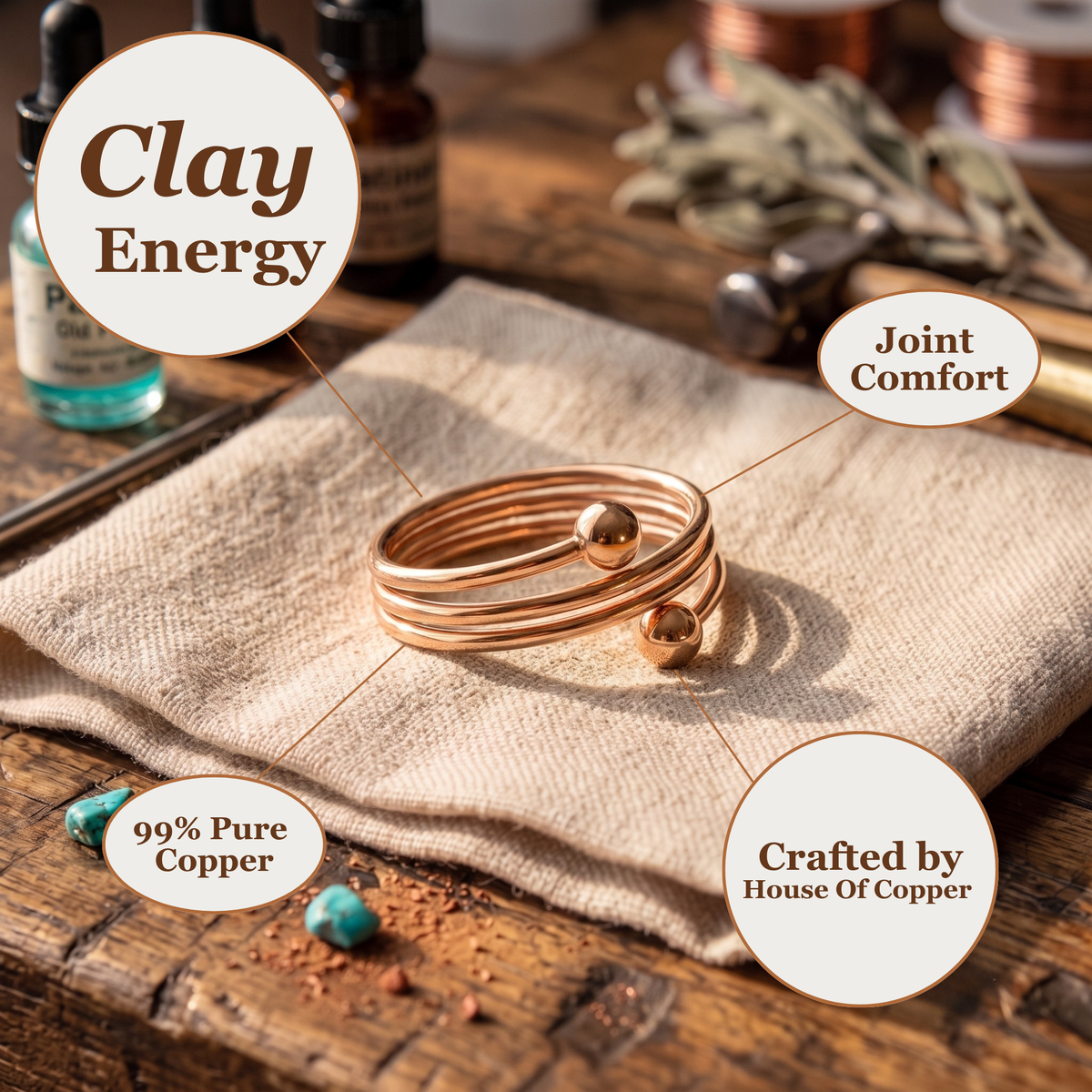 Susan's Clay Copper Ring