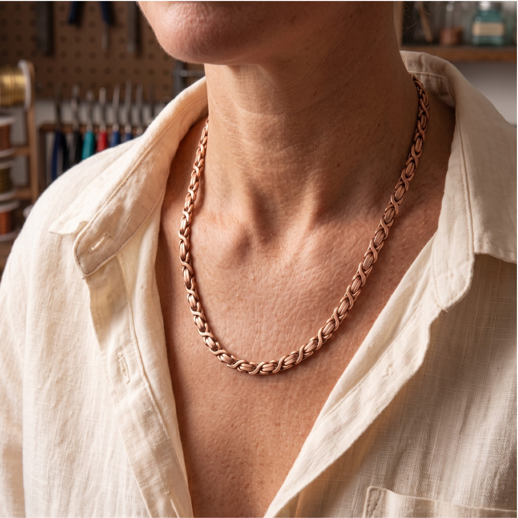Susan's Elm Copper Necklace