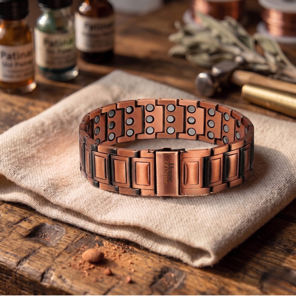 Mens Copper Magnetic Bracelet