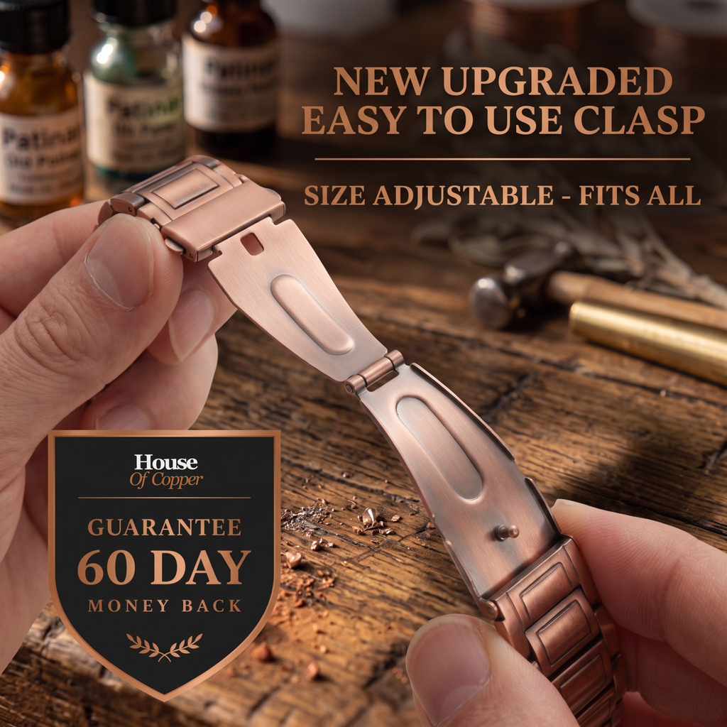 Mens Copper Magnetic Bracelet