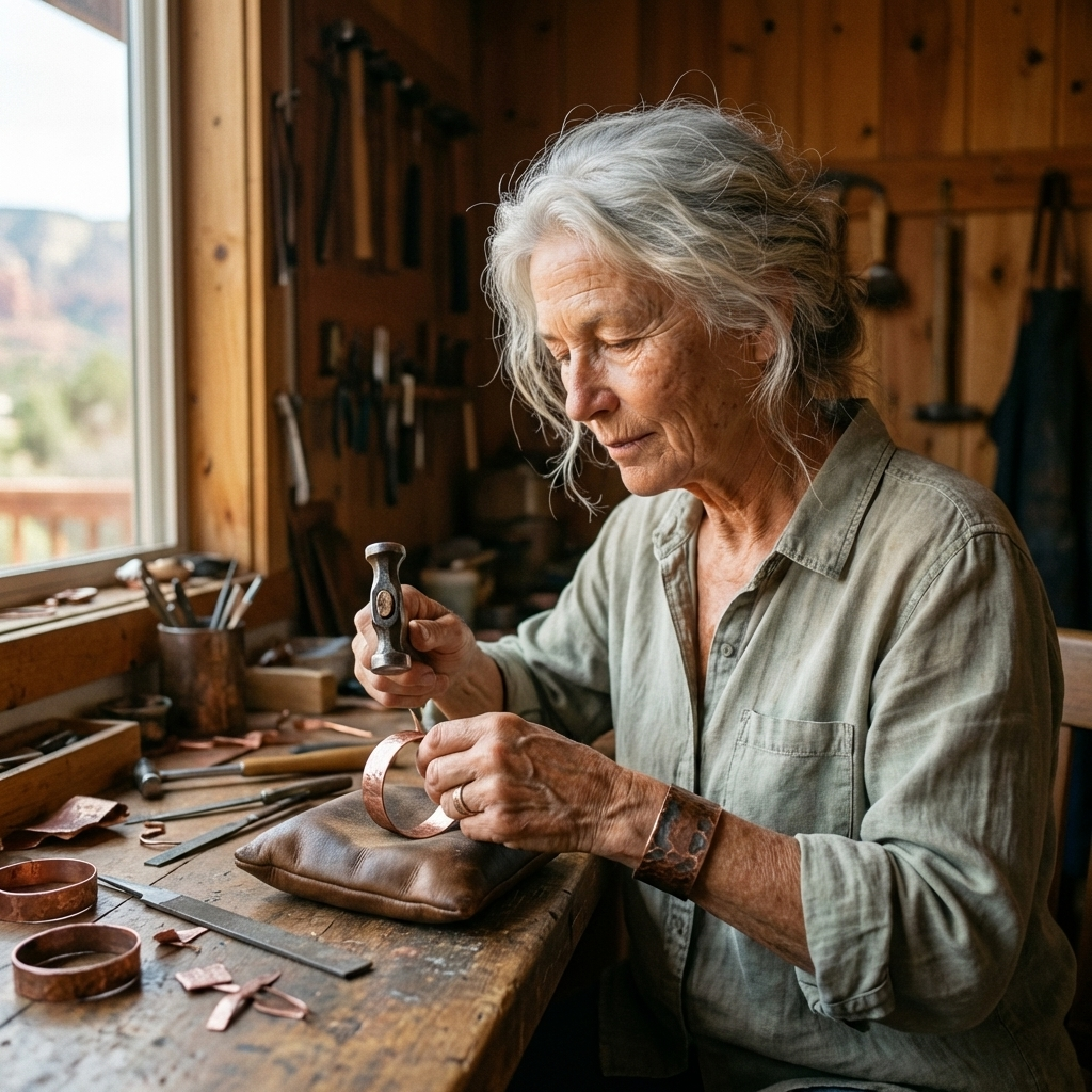 Vera's Cedar Copper Necklace