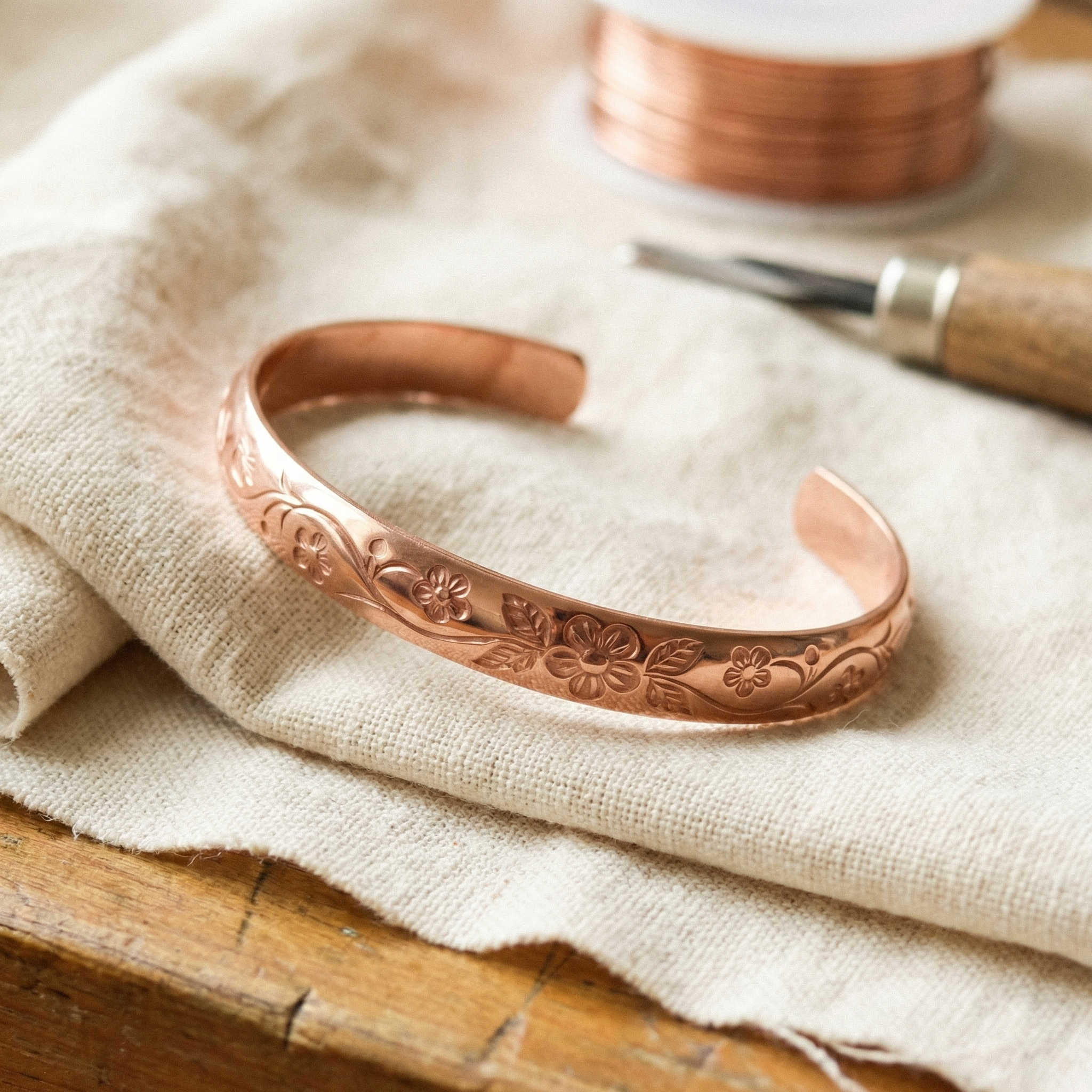 Vera's Bloom Copper Bracelet