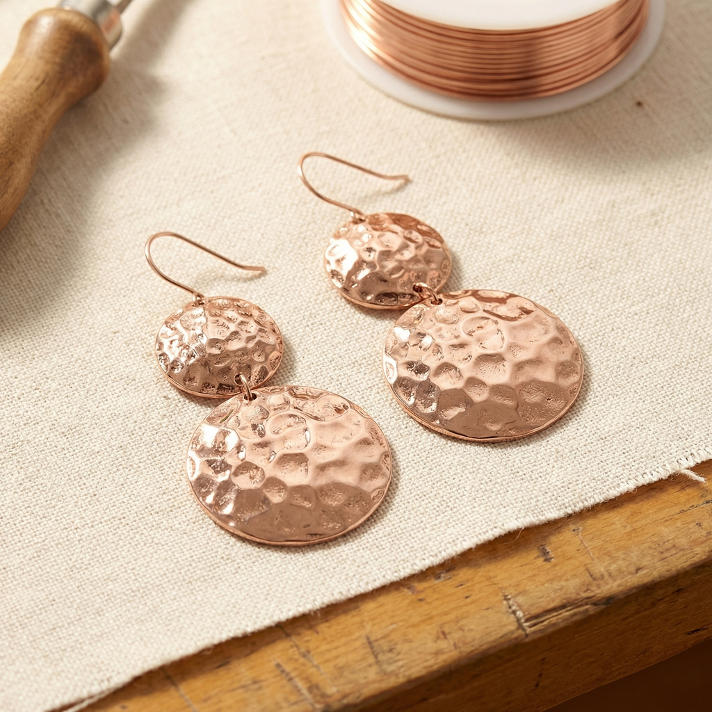 Vera's Solstice Copper Earrings
