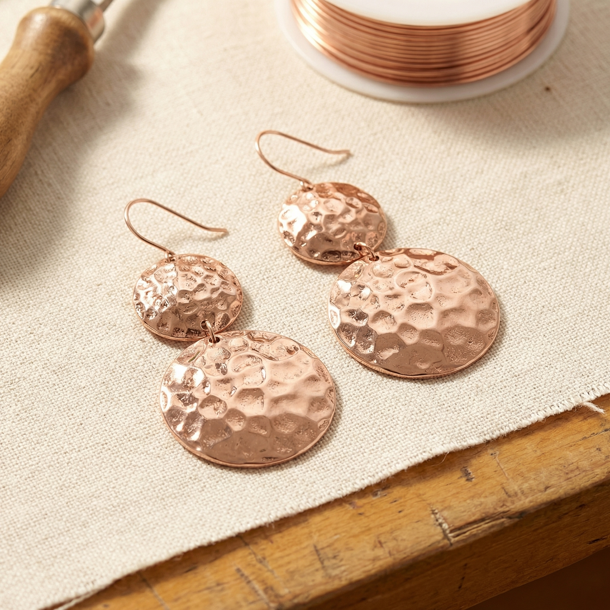 Vera's Solstice Copper Earrings