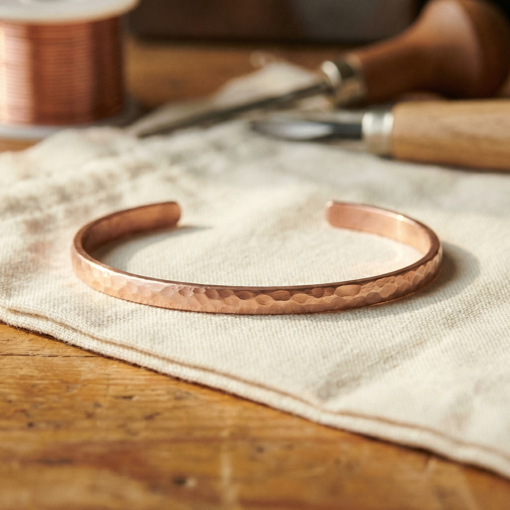Vera's Sand Copper Anklet