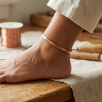 Vera's Sand Copper Anklet