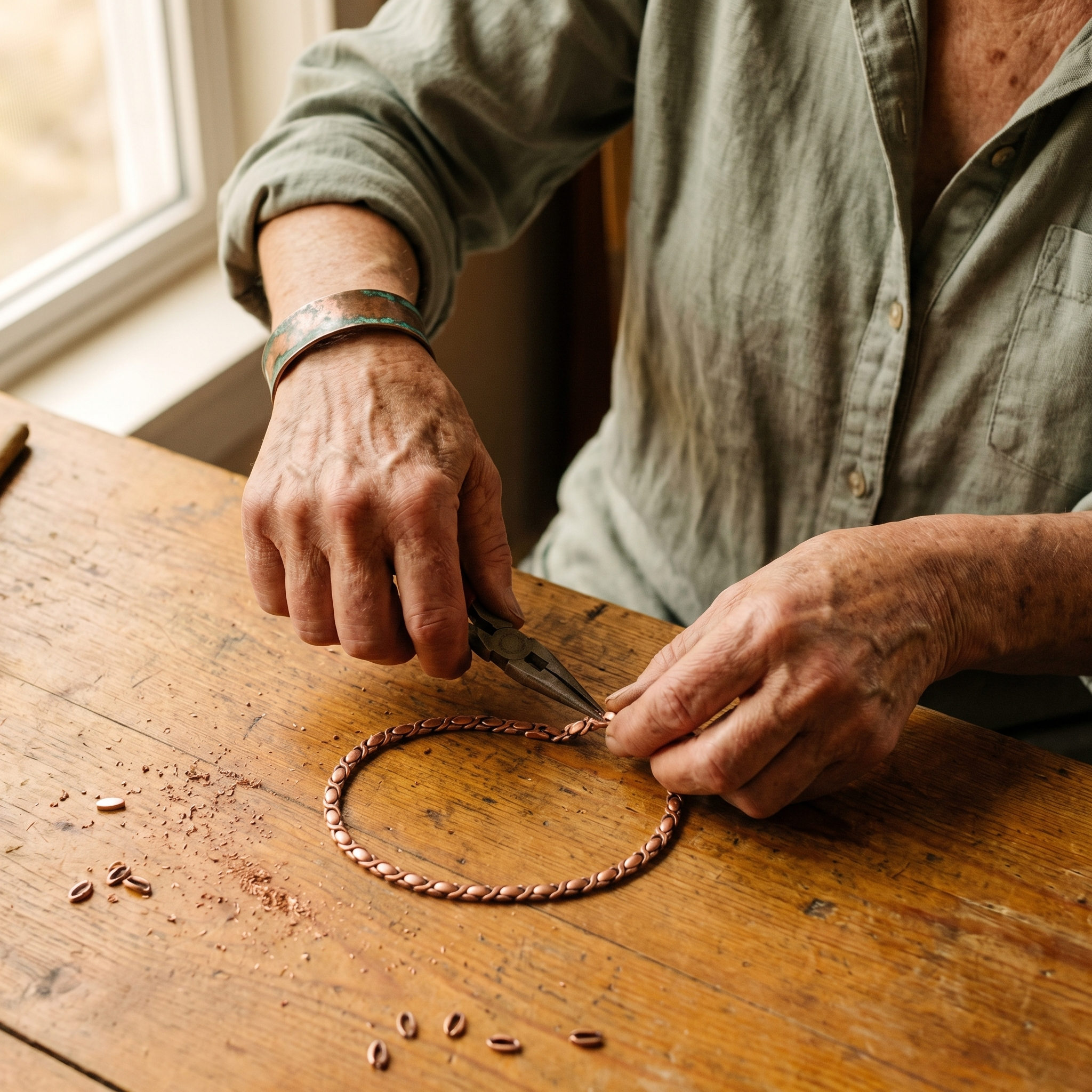 Vera's Cedar Copper Necklace