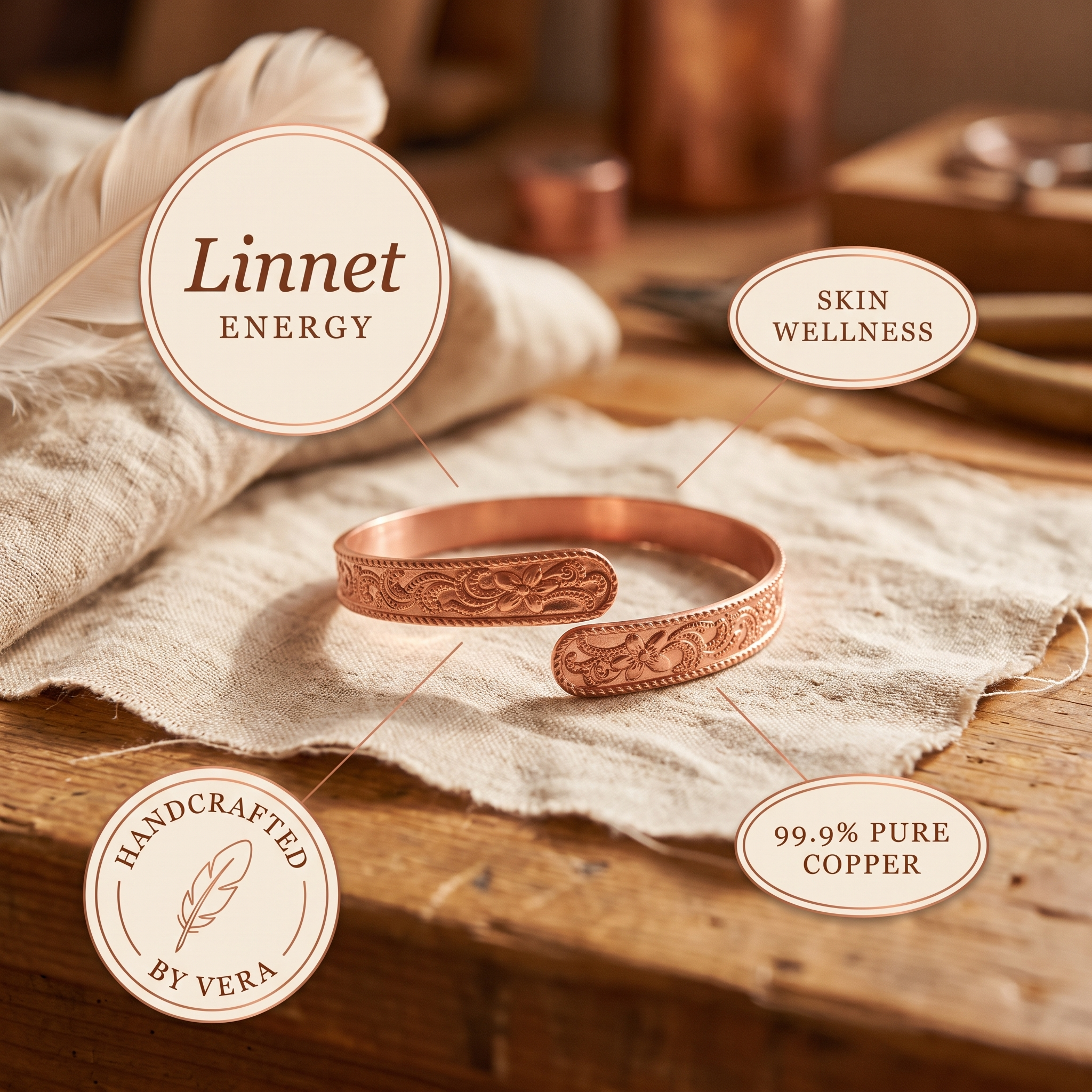 Vera's Moor Copper Bracelet