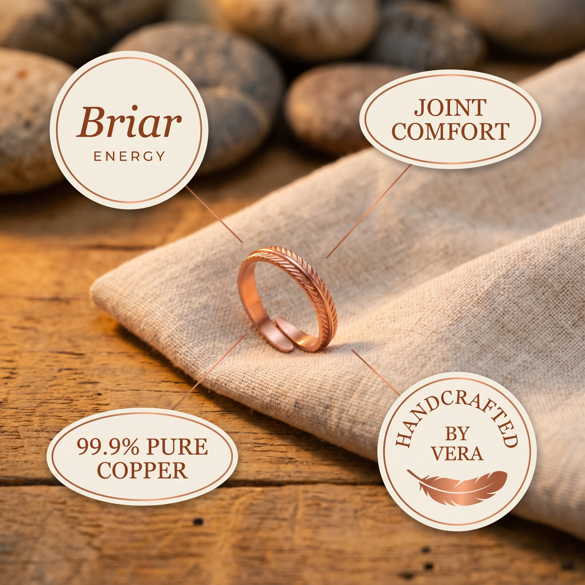 Vera's Root Copper Ring