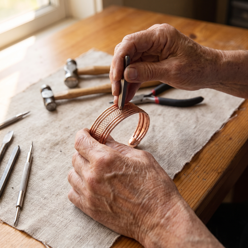 Vera's Bracken Copper Bracelet